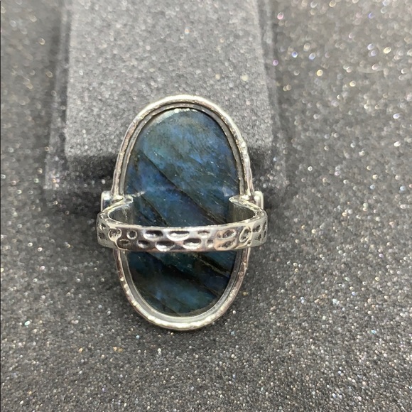 Carol Brodie Labradorite & Garnet SS Ring - Picture 5 of 8